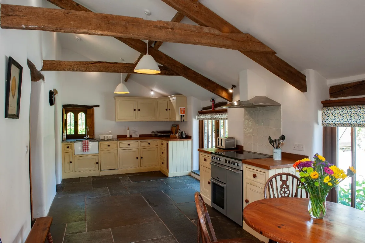 Kitchen in Giles - self-catering holiday cottage Dartmoor